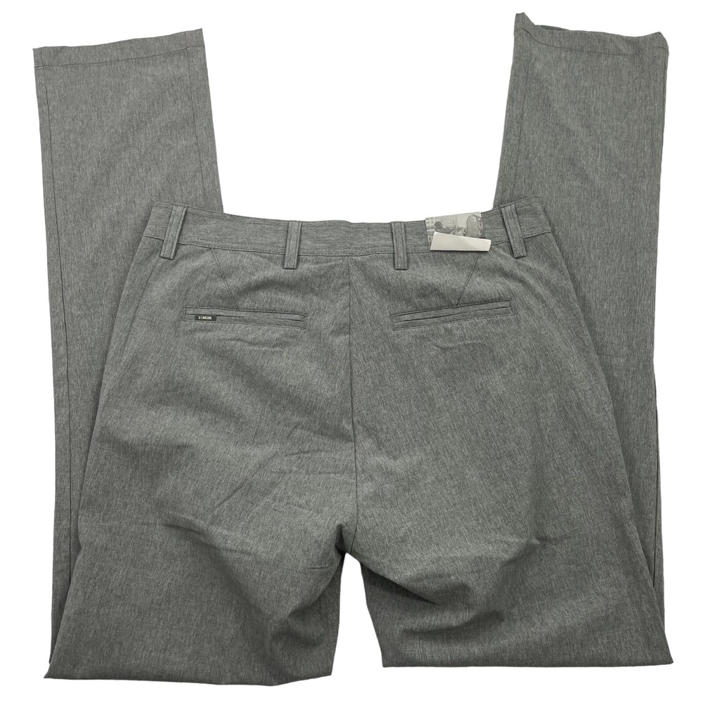 Linksoul Golf Pants Mens 32 x 35 Gray Green Performance Slim Straight Stretch